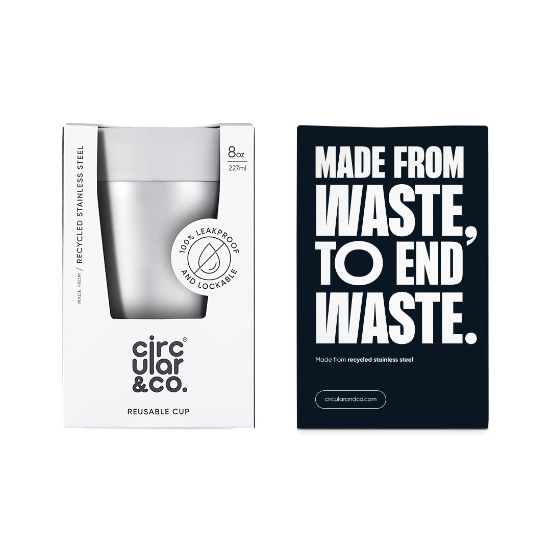 Circular&Co Stainless Steel Travel Mug - 8oz (227ml) - Various Colours