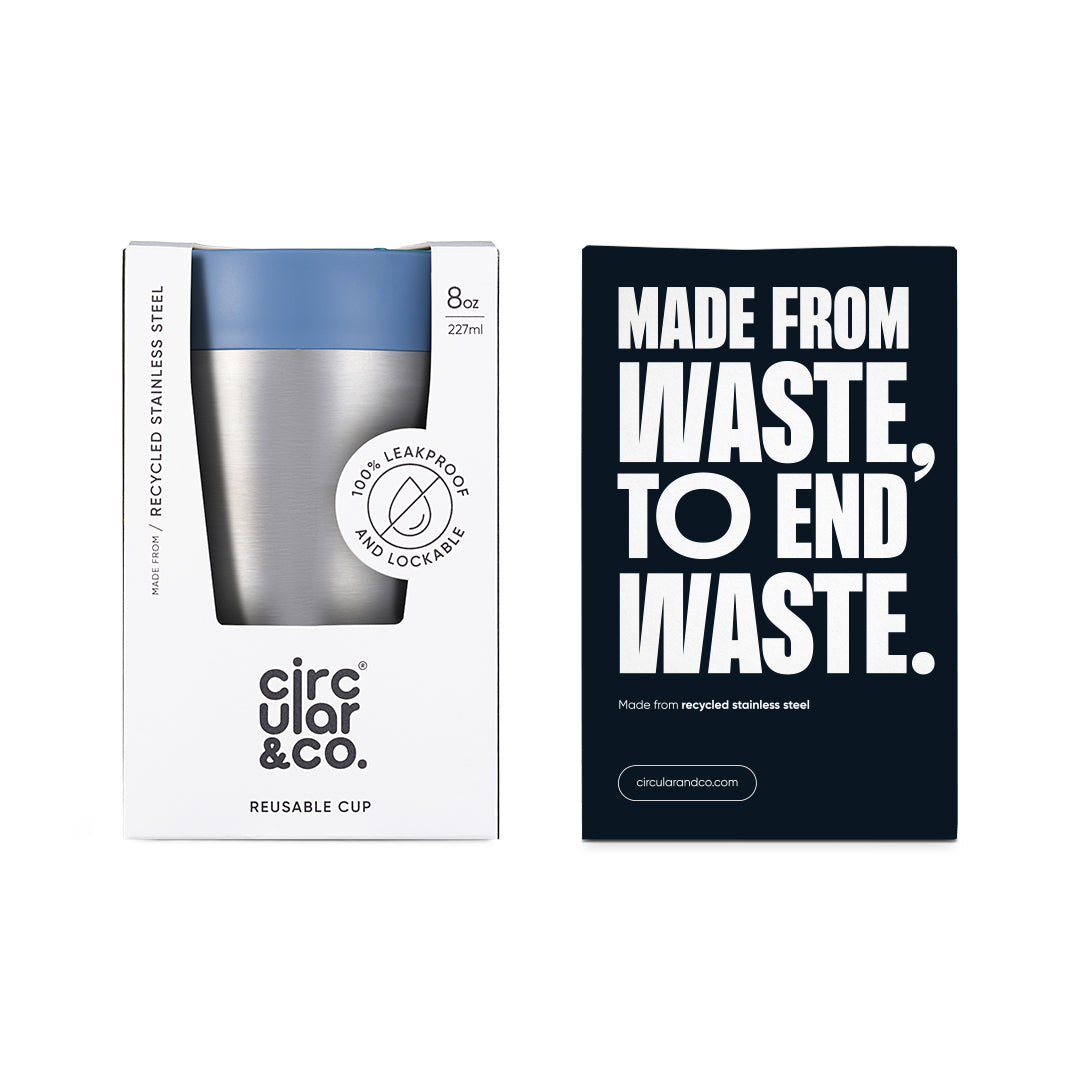 Circular&Co Stainless Steel Travel Mug - 8oz (227ml) - Various Colours