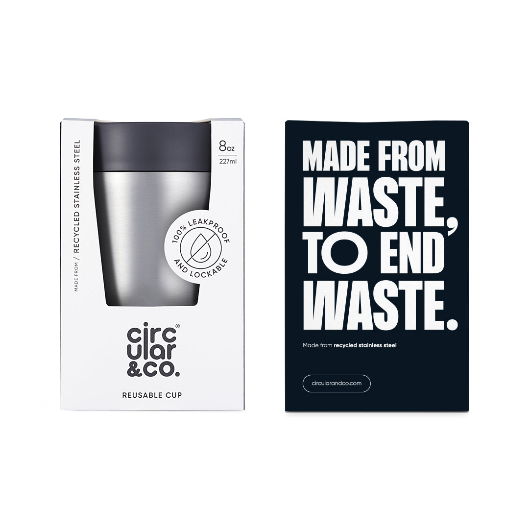 Circular&Co Stainless Steel Travel Mug - 8oz (227ml) - Various Colours