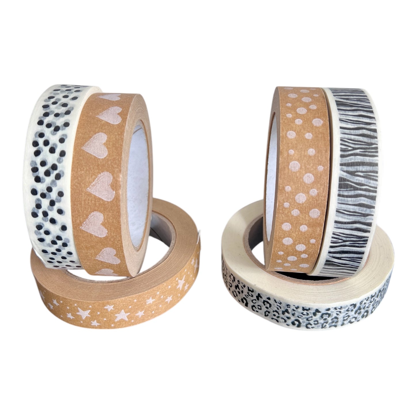 Self Adhesive Brown Paper Tape - Various Designs