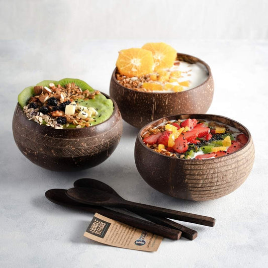 Coconut Bowl and Reclaimed Spoon - Various Designs
