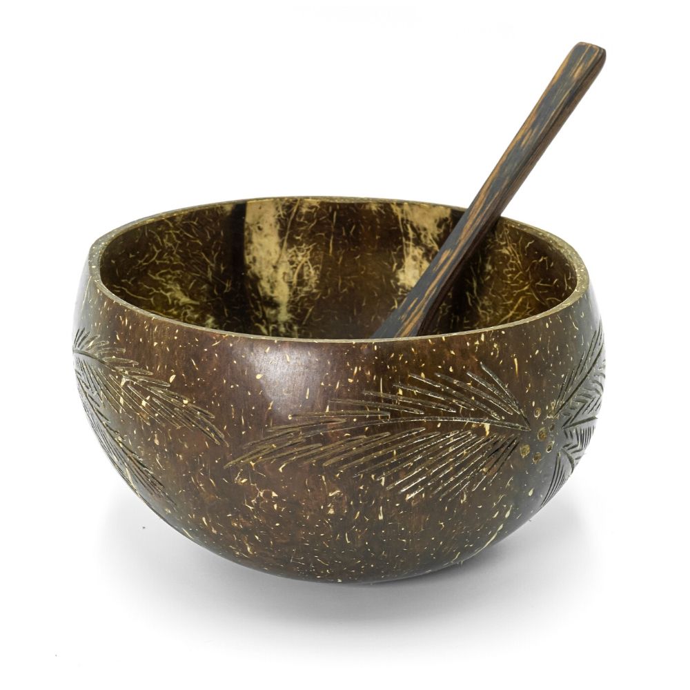 Coconut Bowl and Reclaimed Spoon - Various Designs