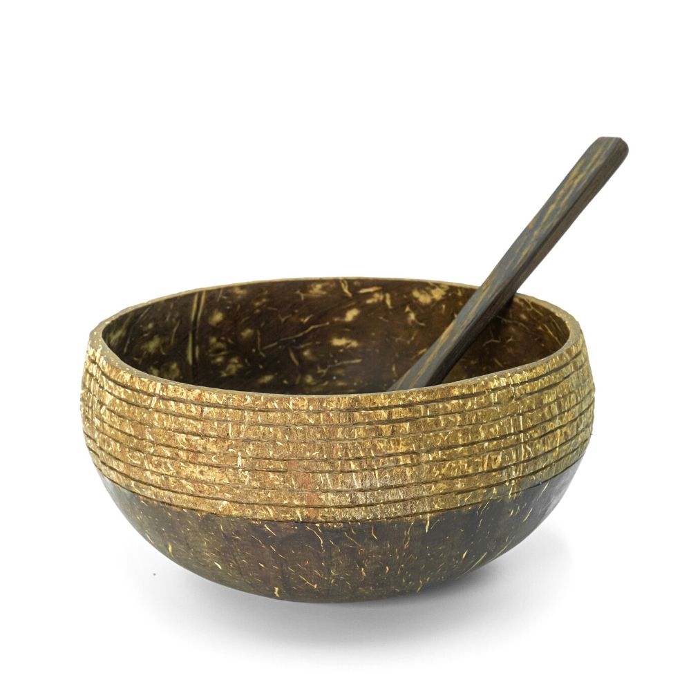 Coconut Bowl and Reclaimed Spoon - Various Designs